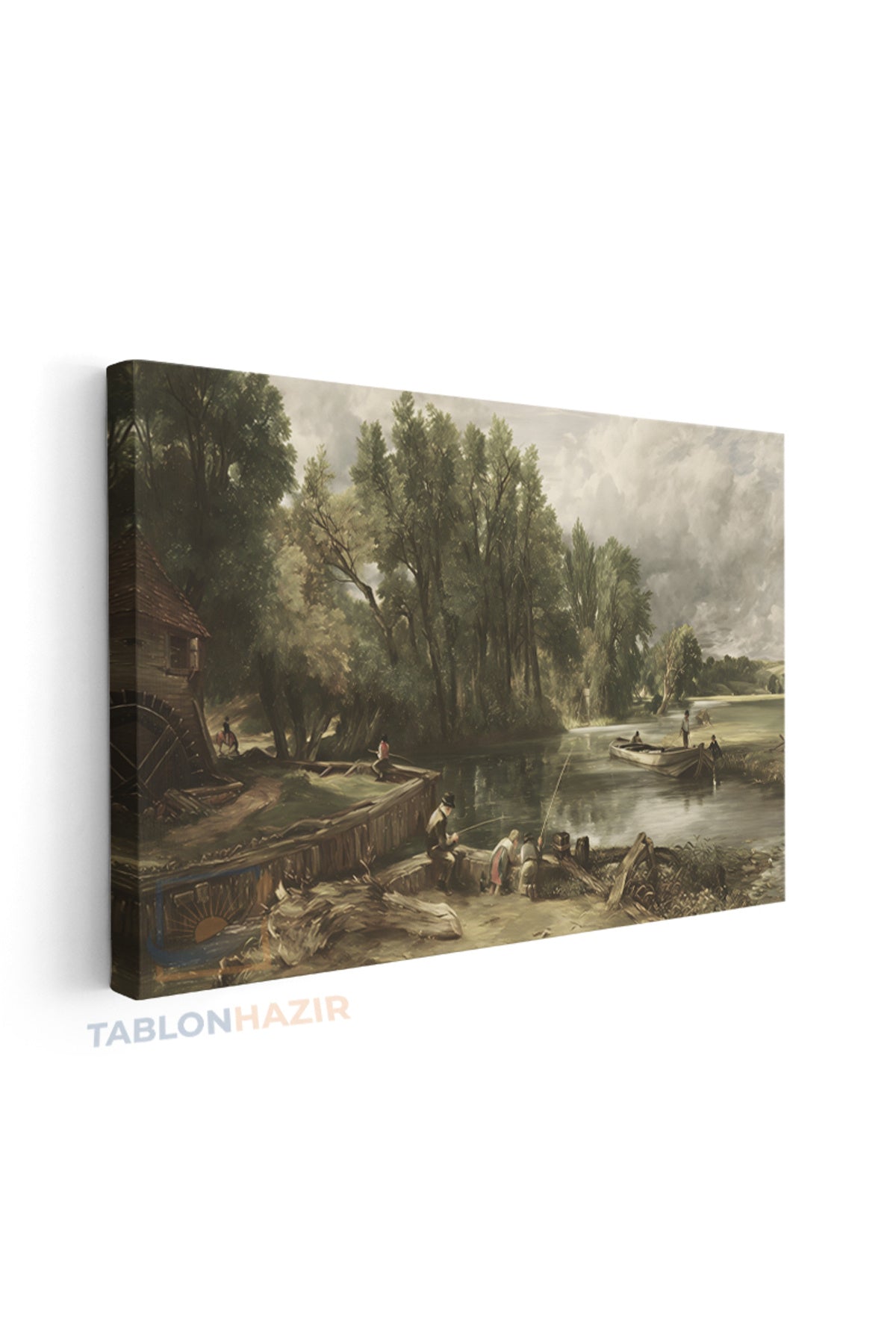 Yatay Kanvas Duvar Tablosu Klasik Manzara 9 Salon Tablosu Ofis Tablosu Yeni Ev Hediyesi Dekorasyon