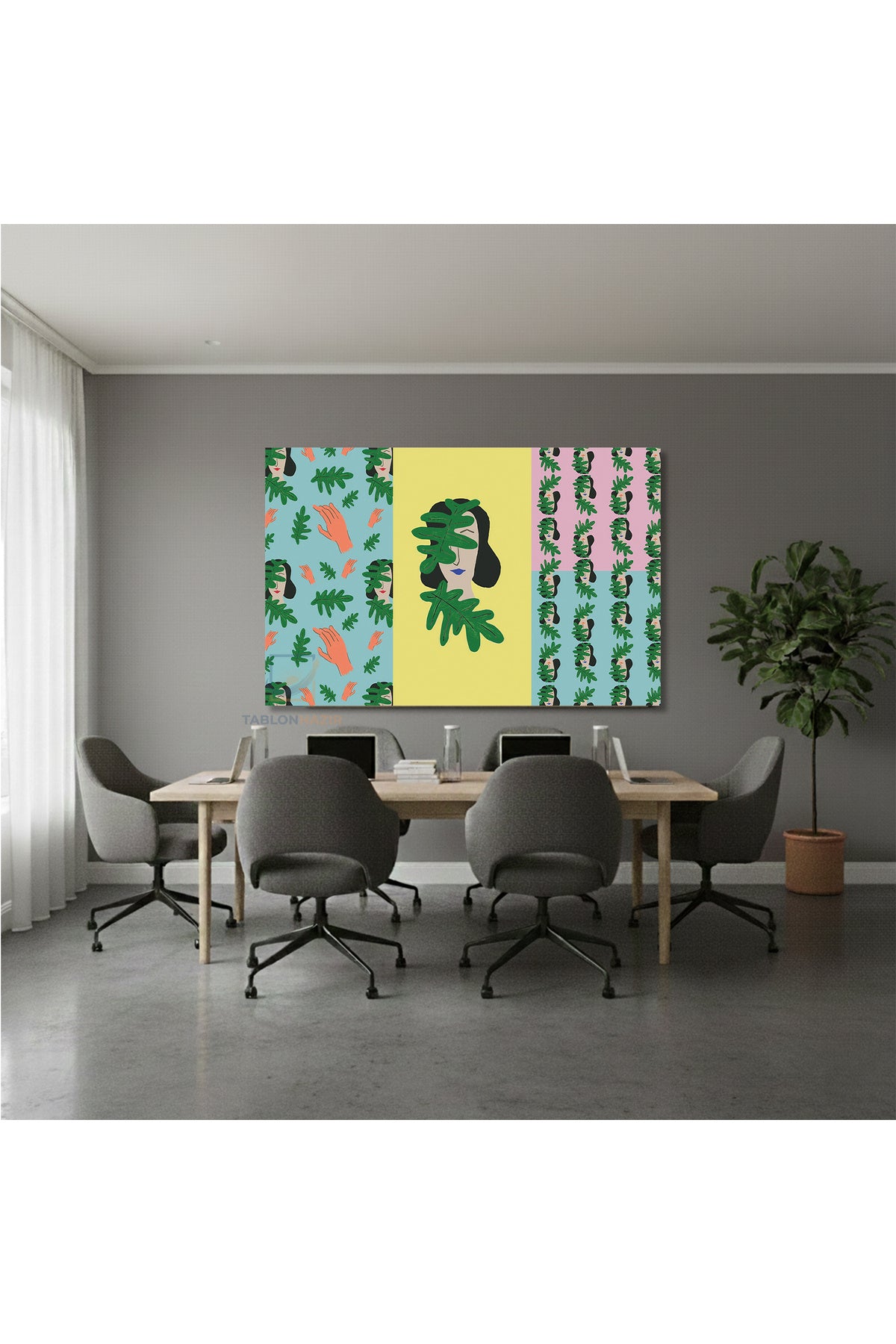 Yatay Kanvas Duvar Tablosu Matisse Salon Tablosu Ofis Tablosu Yeni Ev Hediyesi Dekorasyon