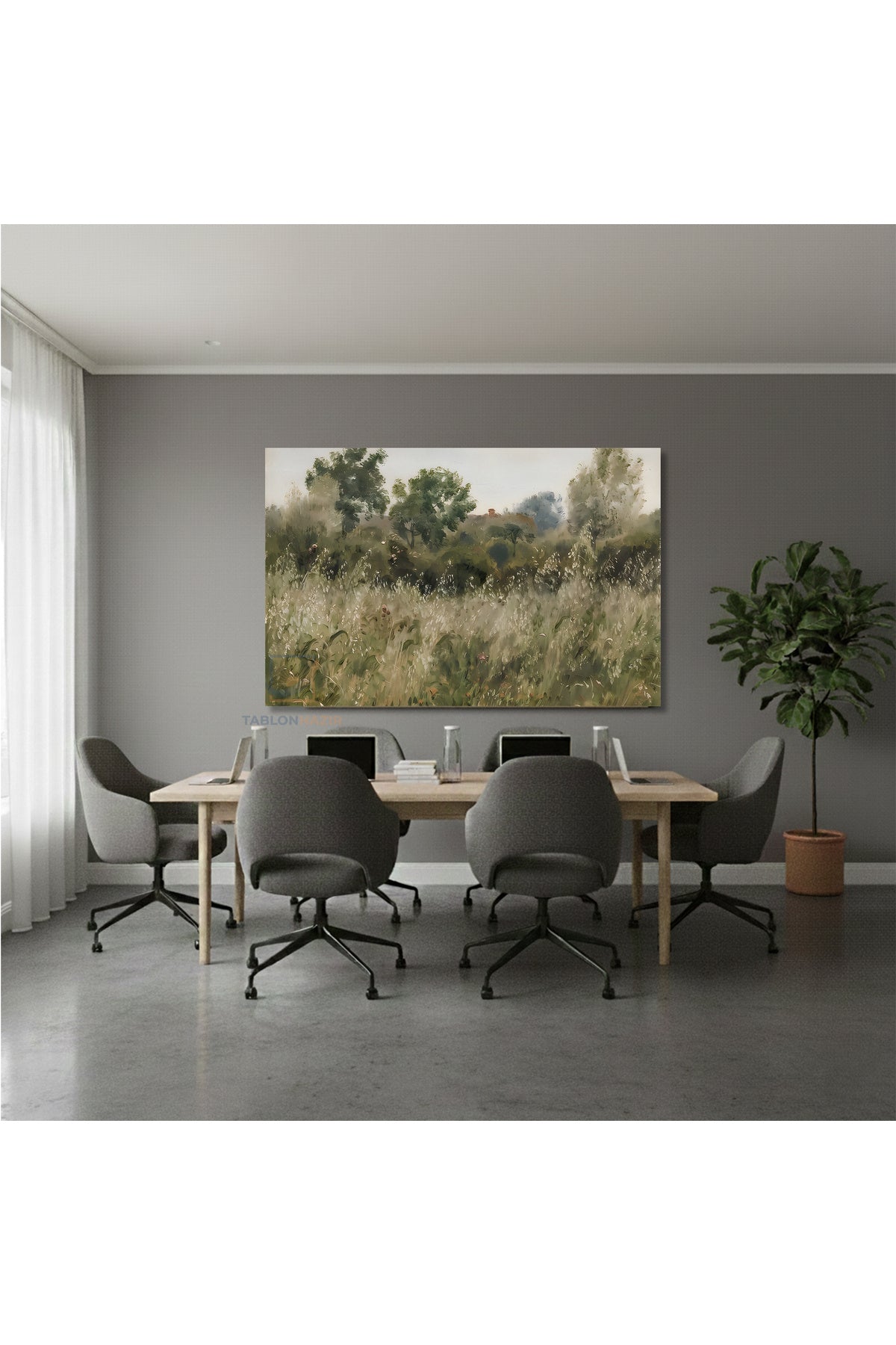 Yatay Kanvas Duvar Tablosu Klasik Manzara 13 Salon Tablosu Ofis Tablosu Yeni Ev Hediyesi Dekorasyon