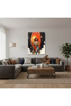 Dikey Kanvas Tablo Salon Duvar Tablosu Tarzkadın Yeni Ev Hediyesi Ofis Tablosu