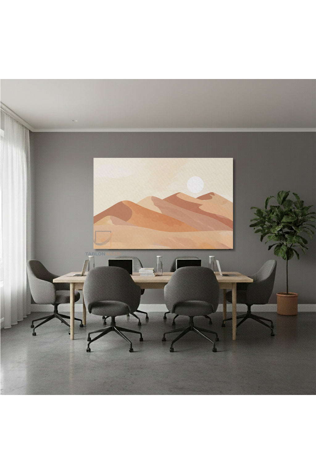 Yatay Kanvas Duvar Tablosu Colgunes Salon Tablosu Ofis Tablosu Yeni Ev Hediyesi Dekorasyon