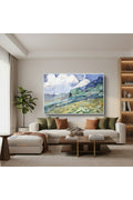 Çerçeveli Yatay Cam Tablo Salon Duvar Tablosu Yatay Cam Klasik Cizim Manzara 2 Ofis Tablosu