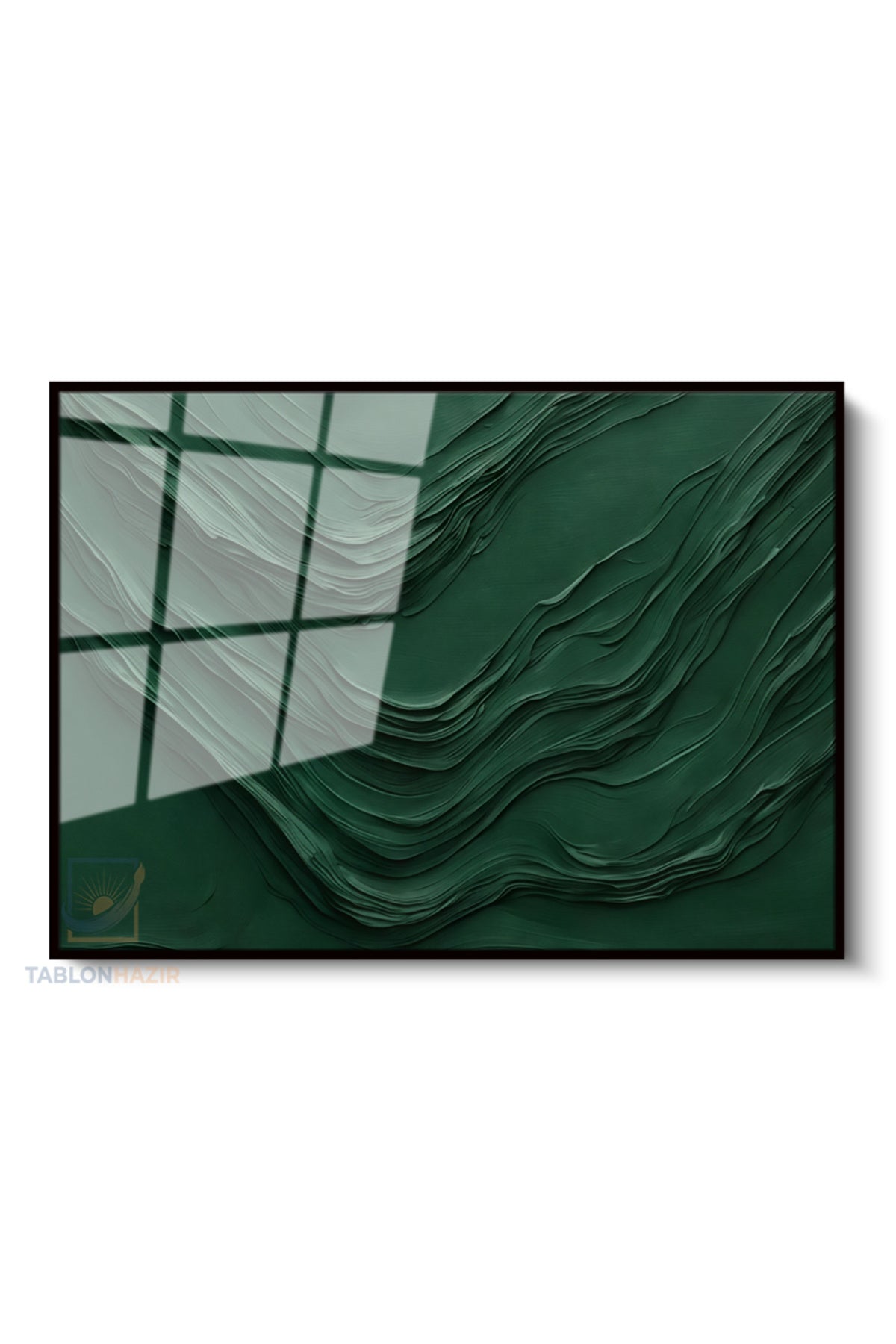 Çerçeveli Yatay Cam Tablo Salon Duvar Tablosu Yatay Cam Yesilcizgiler2 Yeni Ev Hediyesi Ofis Tablosu