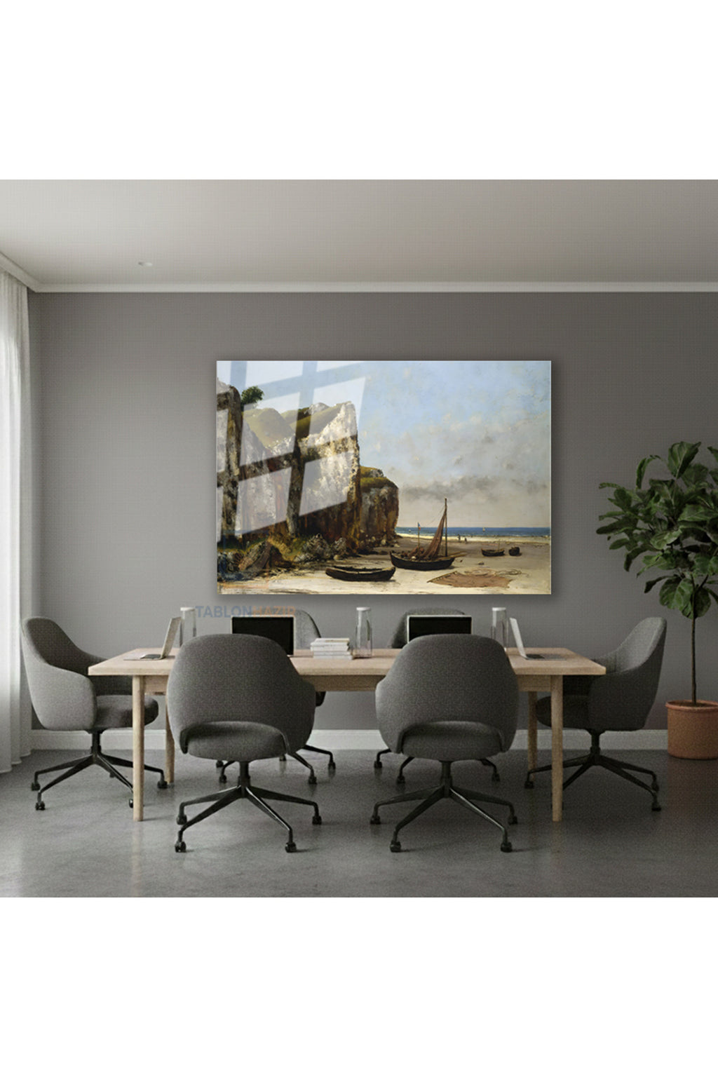 Yatay Cam Tablo Salon Duvar Tablosu Yatay Cam Vintagemanzara2 Yeni Ev Hediyesi Ofis Tablosu