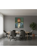 Dikey Kanvas Tablo Salon Duvar Tablosu Abdulhamit Portresi Yeni Ev Hediyesi Ofis Tablosu