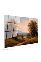Yatay Cam Tablo Salon Duvar Tablosu Yatay Cam Dogamanzarasi10 Yeni Ev Hediyesi Ofis Tablosu