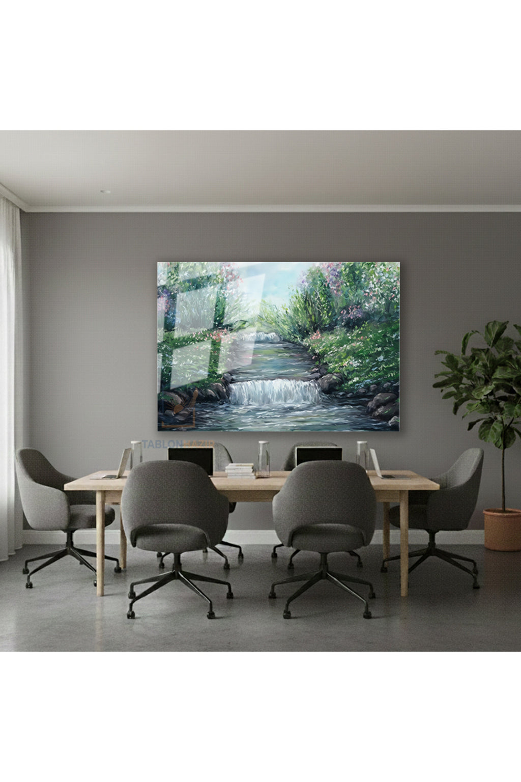 Yatay Cam Tablo Salon Duvar Tablosu Yatay Cam Doganinrenkleri4 Yeni Ev Hediyesi Ofis Tablosu