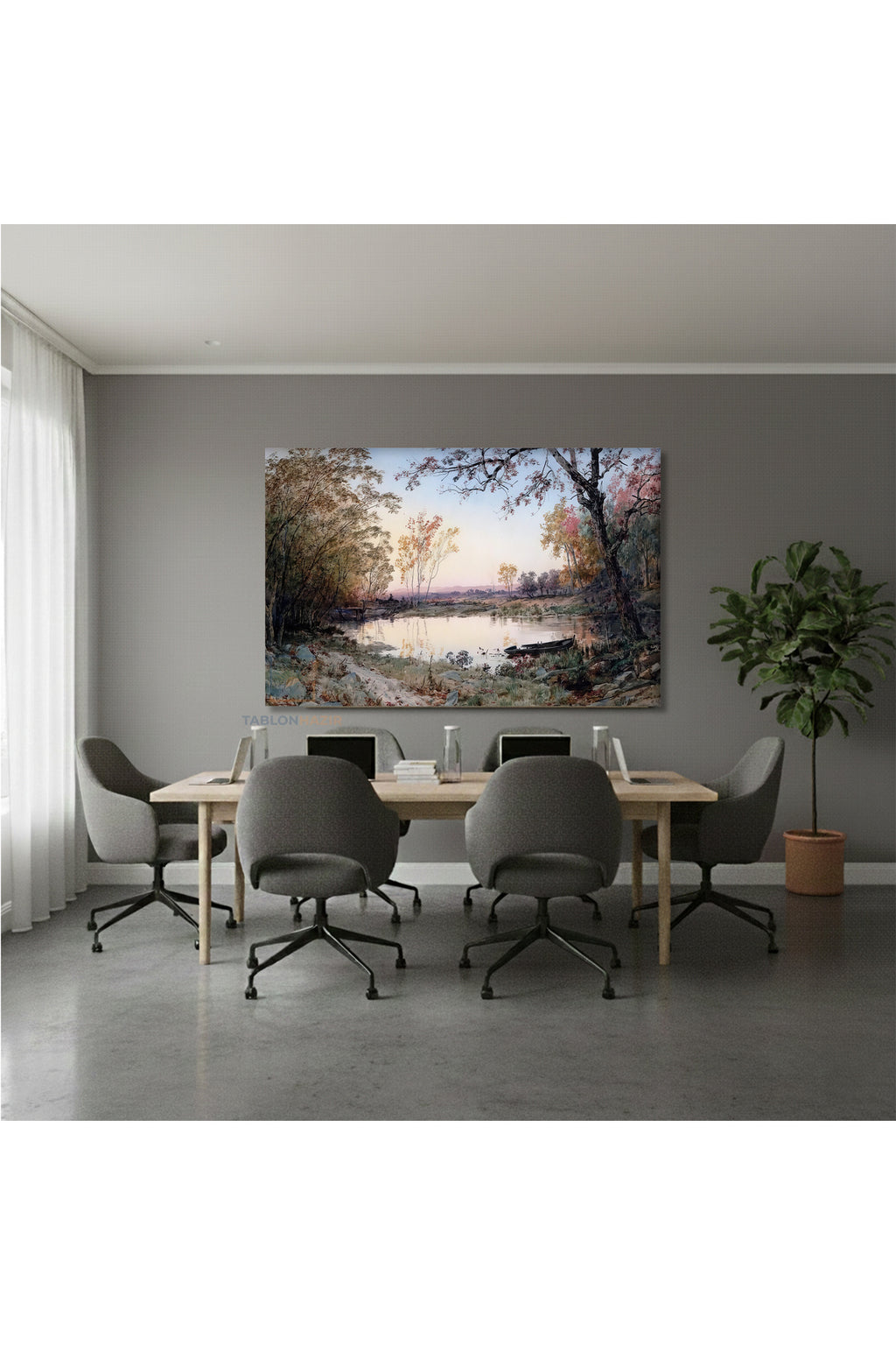 Yatay Kanvas Duvar Tablosu Dogamanzarasi2 Salon Tablosu Ofis Tablosu Yeni Ev Hediyesi Dekorasyon