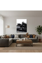 Dikey Kanvas Tablo Salon Duvar Tablosu Sb Atatürk At Ustunde Yeni Ev Hediyesi Ofis Tablosu