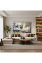 Yatay Cam Tablo Salon Duvar Tablosu Yatay Cam Bell Rock Lighthouse Yeni Ev Hediyesi Ofis Tablosu