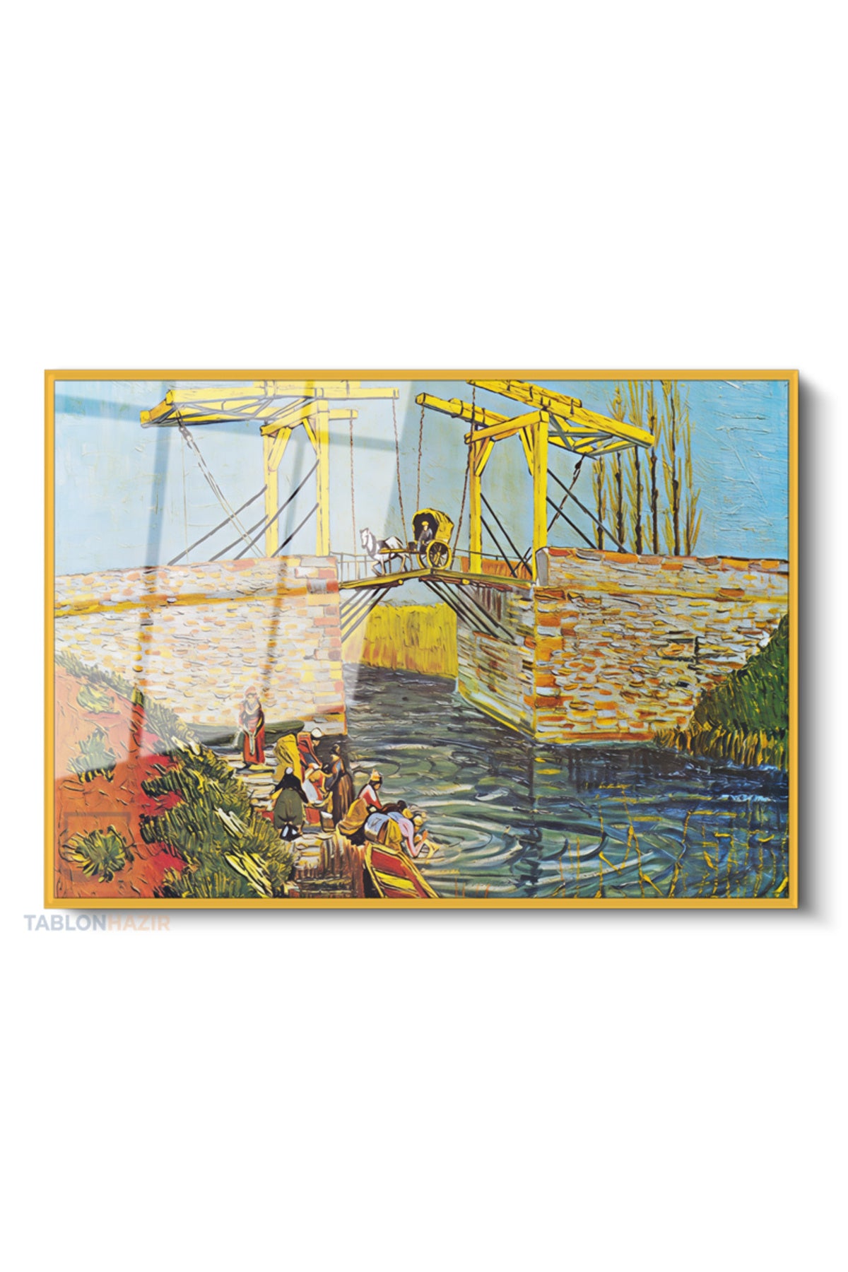 Çerçeveli Yatay Cam Tablo Salon Duvar Tablosu Yatay Cam Soyutmanzara2 Yeni Ev Hediyesi Ofis Tablosu