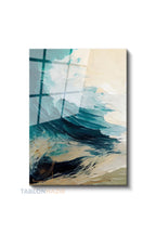 Dikey Cam Tablo Salon Duvar Tablosu Dikey Cam Soyut 0018 Yeni Ev Hediyesi Ofis Tablosu