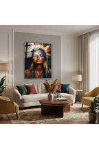 Dikey Cam Tablo Salon Duvar Tablosu Dikey Cam Kizilderili Kiz Yeni Ev Hediyesi Ofis Tablosu