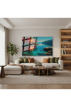 Yatay Cam Tablo Salon Duvar Tablosu Yatay Cam Sonbahar Gol Yeni Ev Hediyesi Ofis Tablosu