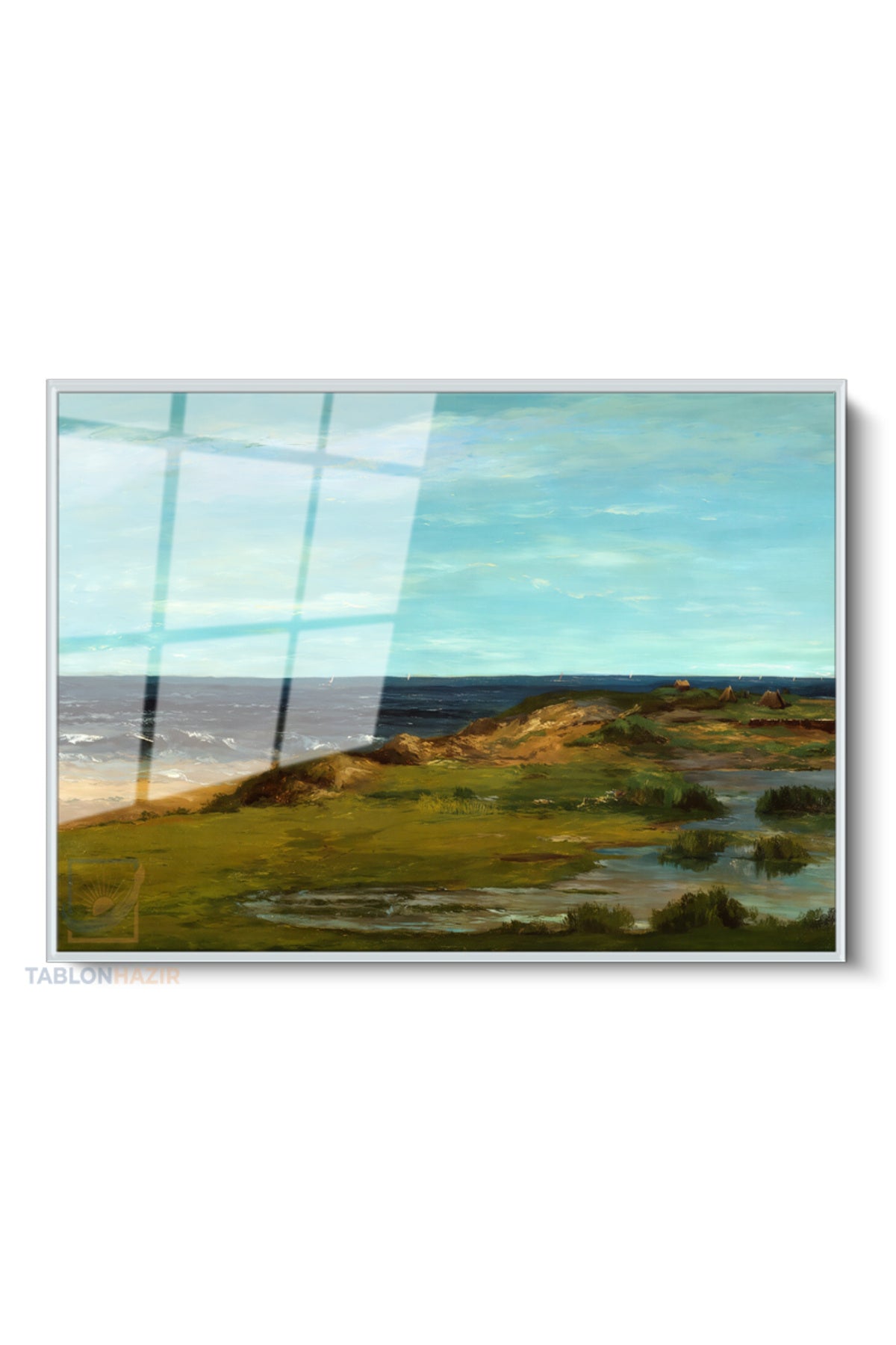 Çerçeveli Yatay Cam Tablo Salon Duvar Tablosu Yatay Cam Dogamanzarasi6 Yeni Ev Hediyesi Ofis Tablosu