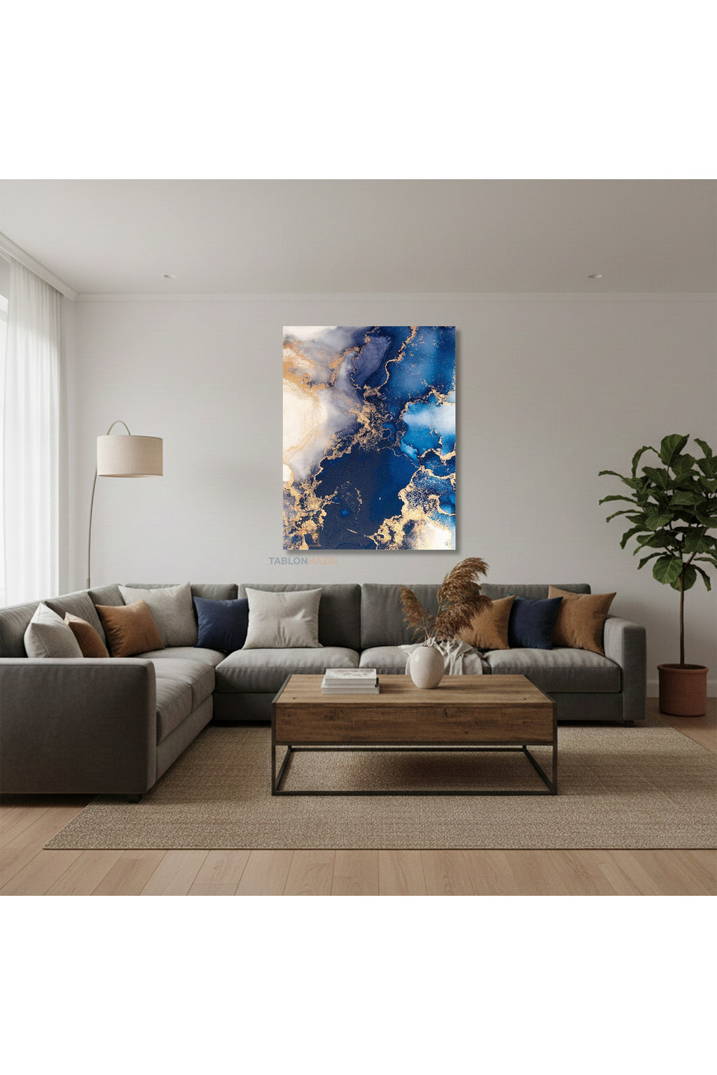 Dikey Kanvas Tablo Salon Duvar Tablosu Mermer Deseni Tasarım Yeni Ev Hediyesi Ofis Tablosu