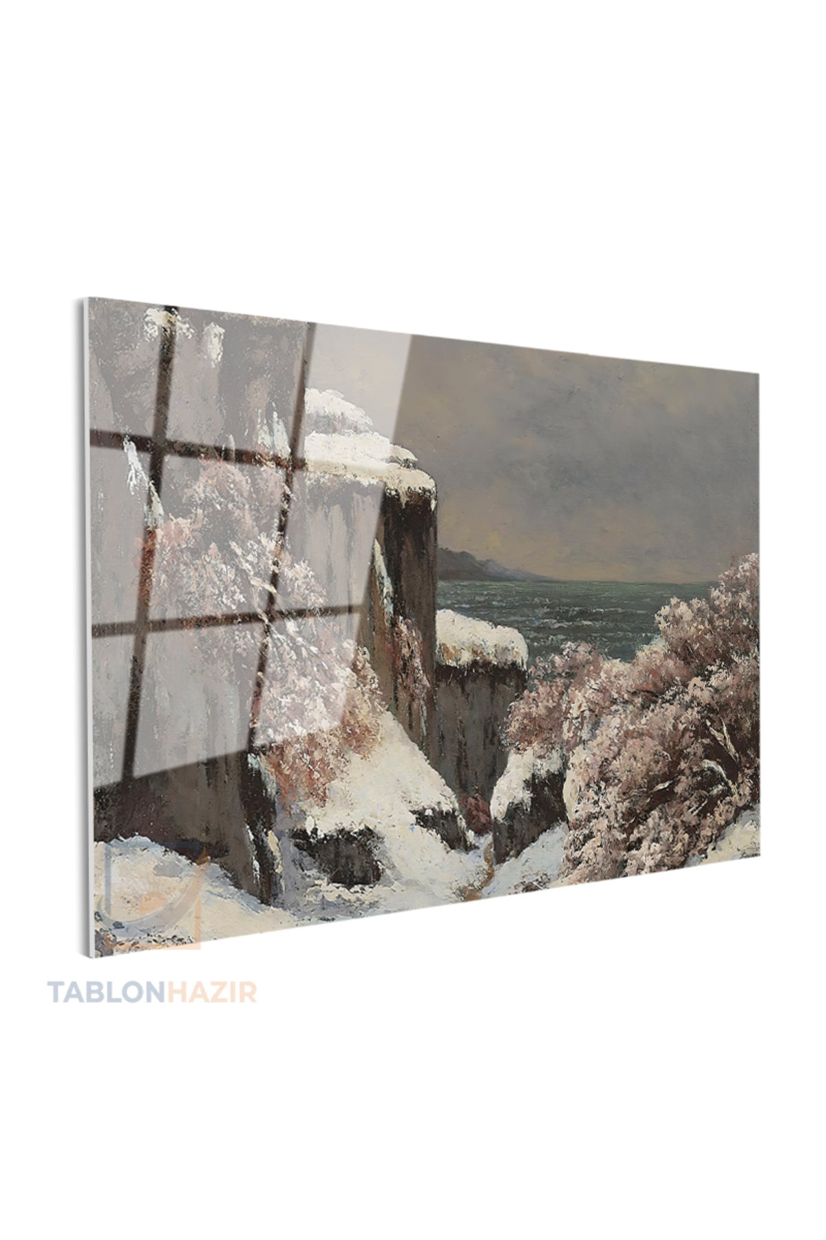 Yatay Cam Tablo Salon Duvar Tablosu Yatay Cam Kismanzarasi Yeni Ev Hediyesi Ofis Tablosu