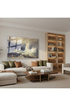 Yatay Cam Tablo Salon Duvar Tablosu Yatay Cam Bell Rock Lighthouse Yeni Ev Hediyesi Ofis Tablosu