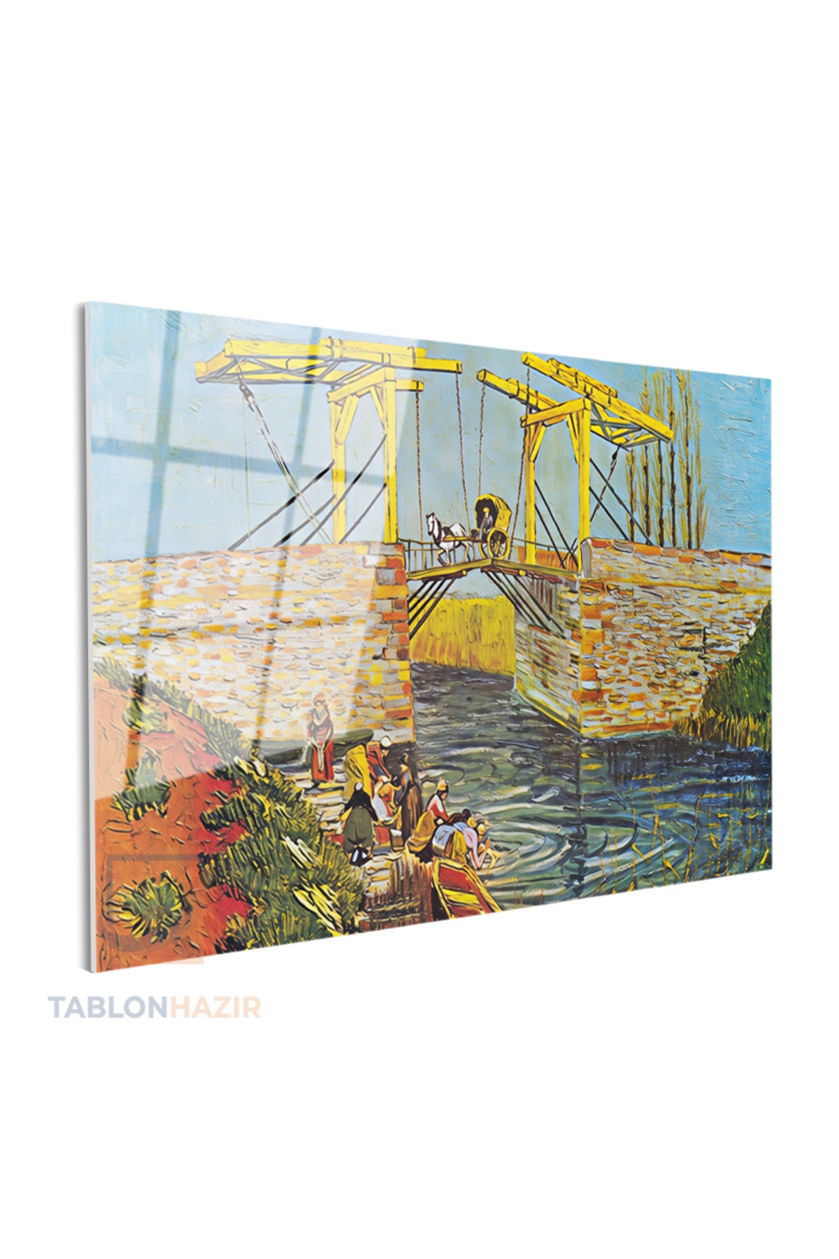 Yatay Cam Tablo Salon Duvar Tablosu Yatay Cam Klasik Ressam Koy Yeni Ev Hediyesi Ofis Tablosu