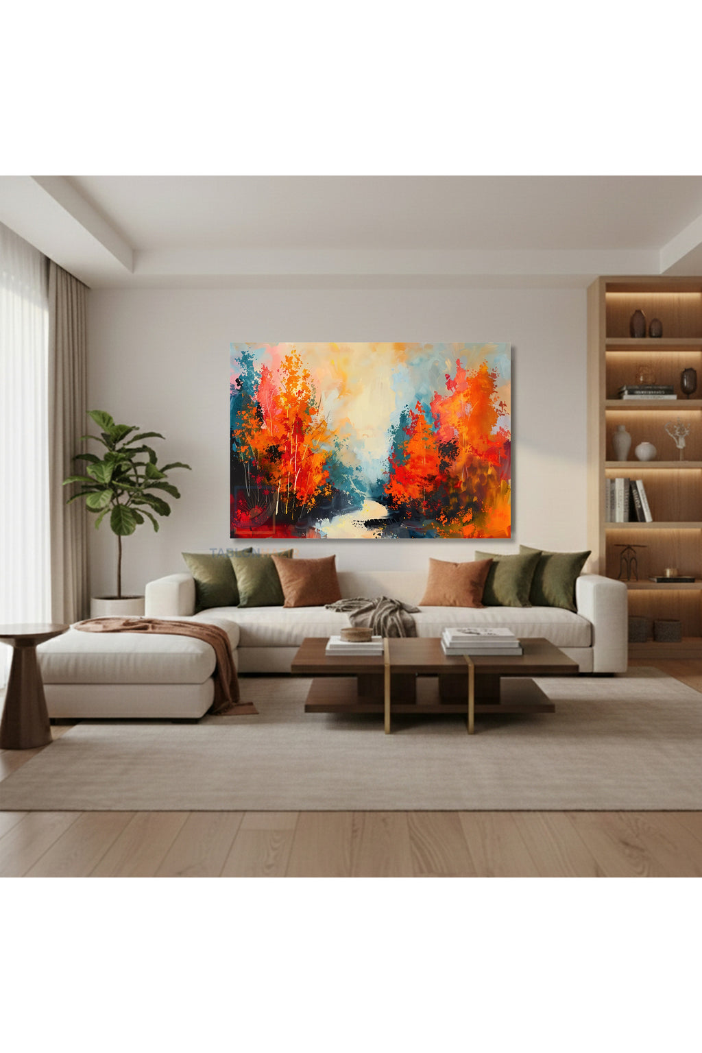 Yatay Kanvas Duvar Tablosu Doganinrenkleri Salon Tablosu Ofis Tablosu Yeni Ev Hediyesi Dekorasyon