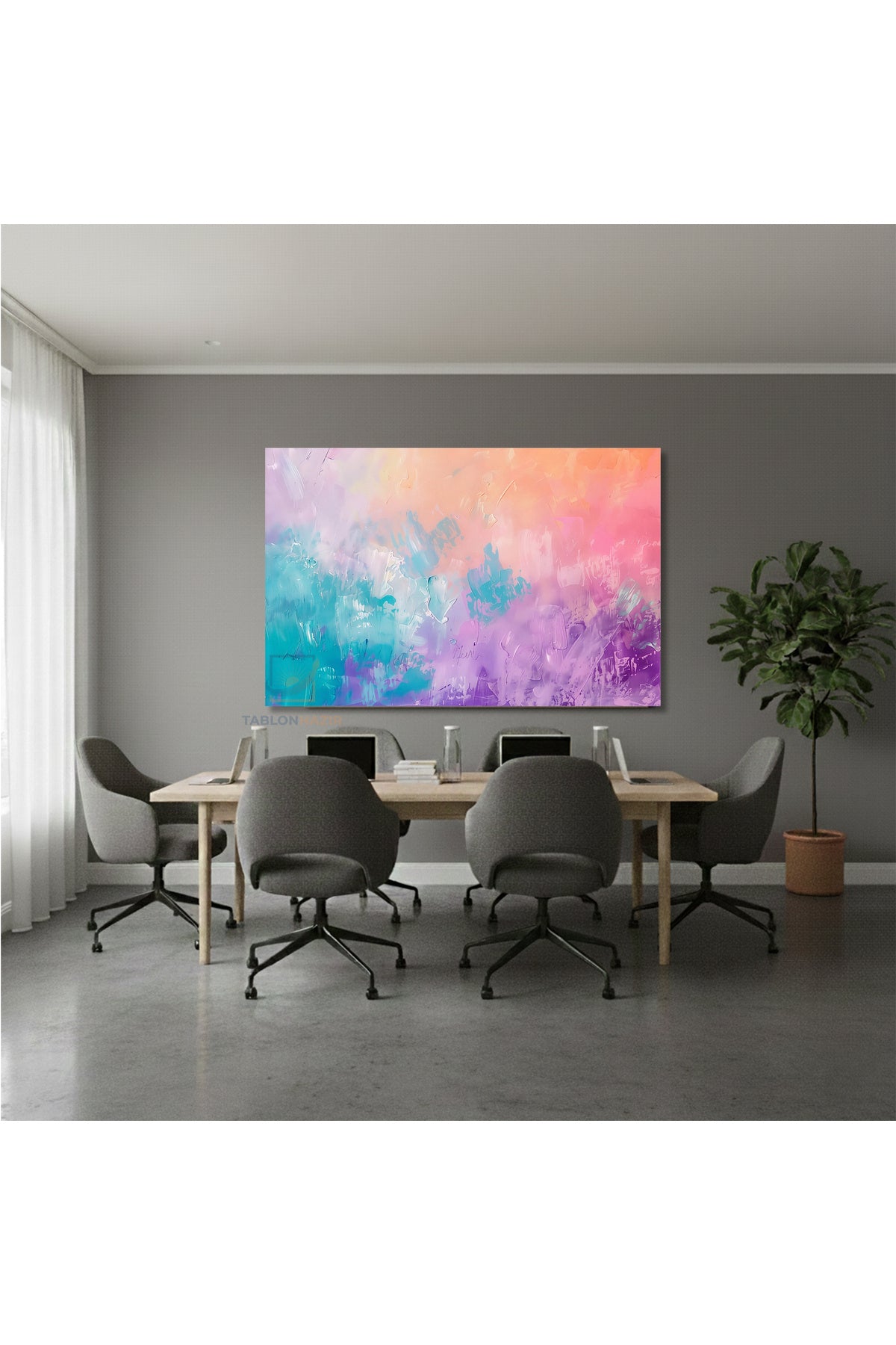 Yatay Kanvas Duvar Tablosu Pastelfircadarbeleri3 Salon Tablosu Ofis Tablosu Ev Hediyesi Dekorasyon