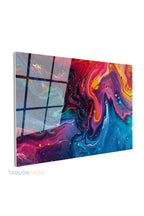 Yatay Cam Tablo Salon Duvar Tablosu Yatay Cam Renksoleni Yeni Ev Hediyesi Ofis Tablosu