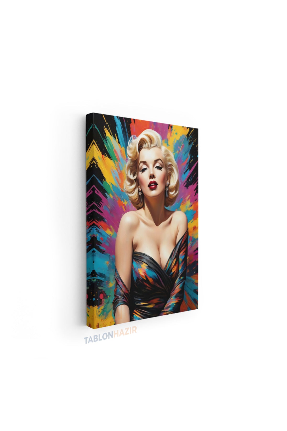 Dikey Kanvas Tablo Salon Duvar Tablosu Mariliyn11 Yeni Ev Hediyesi Ofis Tablosu