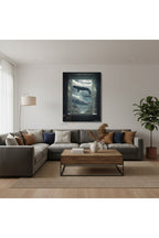 Dikey Kanvas Tablo Salon Duvar Tablosu Uçan Balina Yeni Ev Hediyesi Ofis Tablosu