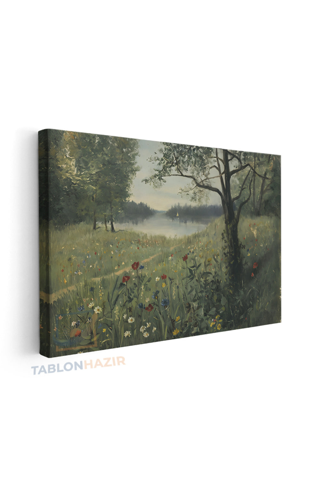 Yatay Kanvas Duvar Tablosu Yesildogamanzarasi3 Salon Tablosu Ofis Tablosu Ev Hediyesi Dekorasyon
