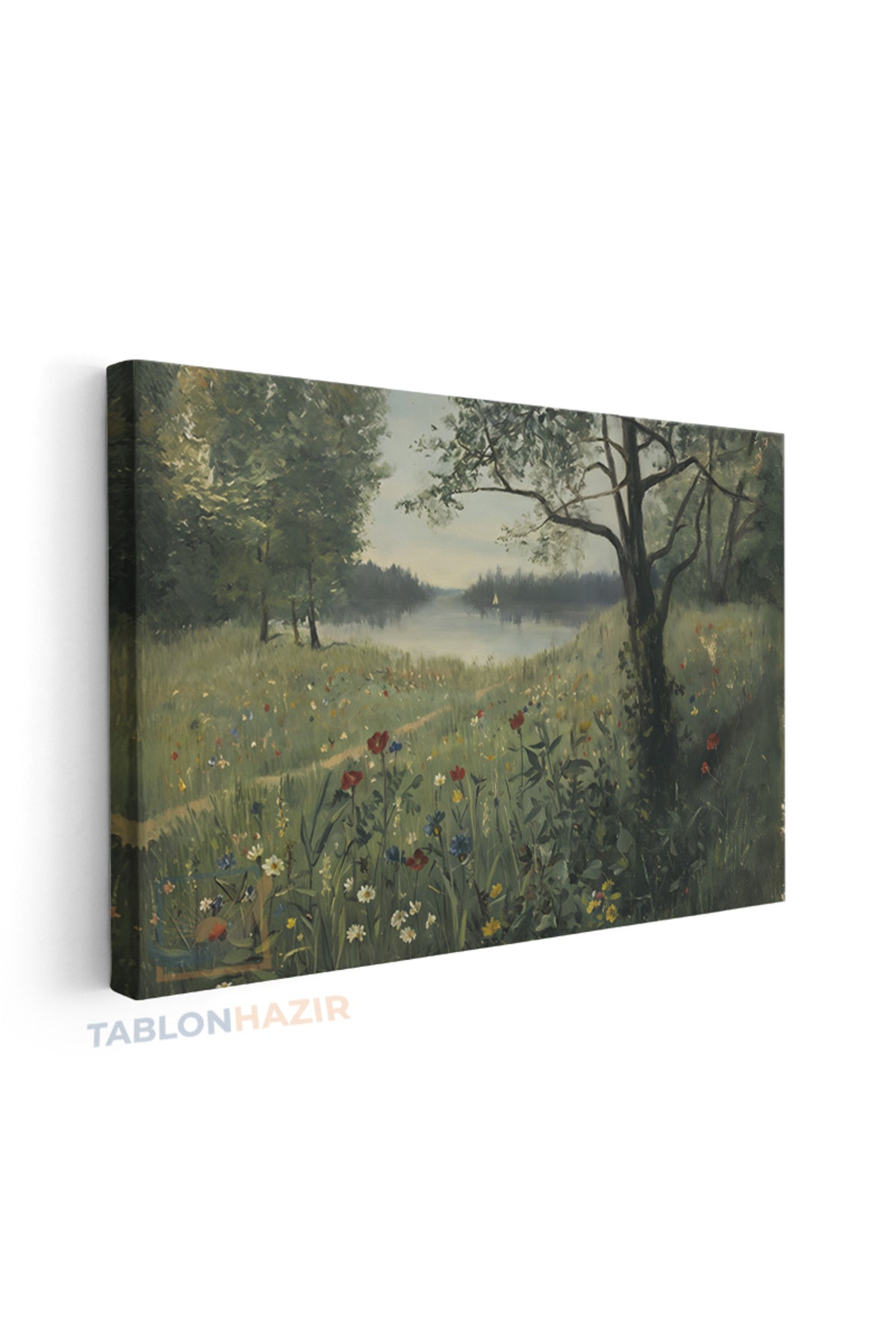 Yatay Kanvas Duvar Tablosu Yesildogamanzarasi3 Salon Tablosu Ofis Tablosu Ev Hediyesi Dekorasyon