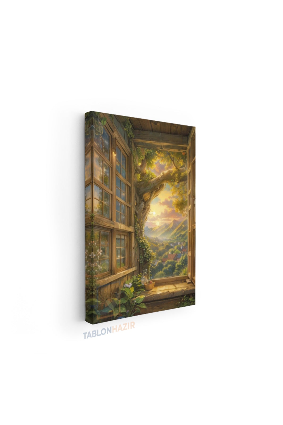 Dikey Kanvas Tablo Salon Duvar Tablosu Kenouji Yeni Ev Hediyesi Ofis Tablosu