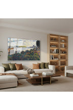 Yatay Cam Tablo Salon Duvar Tablosu Yatay Cam Vintagemanzara3 Yeni Ev Hediyesi Ofis Tablosu