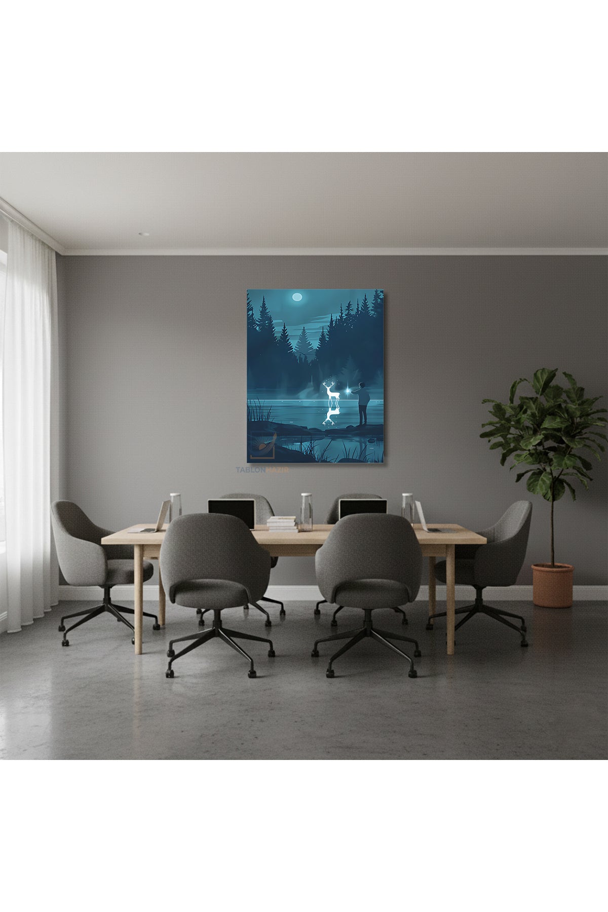 Dikey Kanvas Tablo Salon Duvar Tablosu Harry Yeni Ev Hediyesi Ofis Tablosu