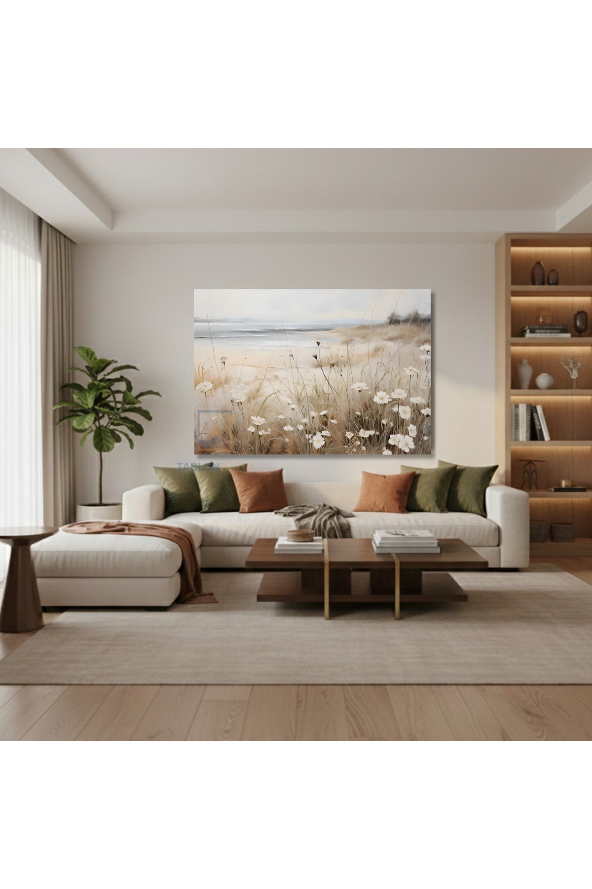 Yatay Kanvas Duvar Tablosu Vintagekirmanzarasi2 Salon Tablosu Ofis Tablosu Ev Hediyesi Dekorasyon