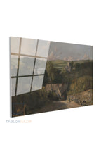Yatay Cam Tablo Salon Duvar Tablosu Yatay Cam Klasik Manzara 8 Yeni Ev Hediyesi Ofis Tablosu