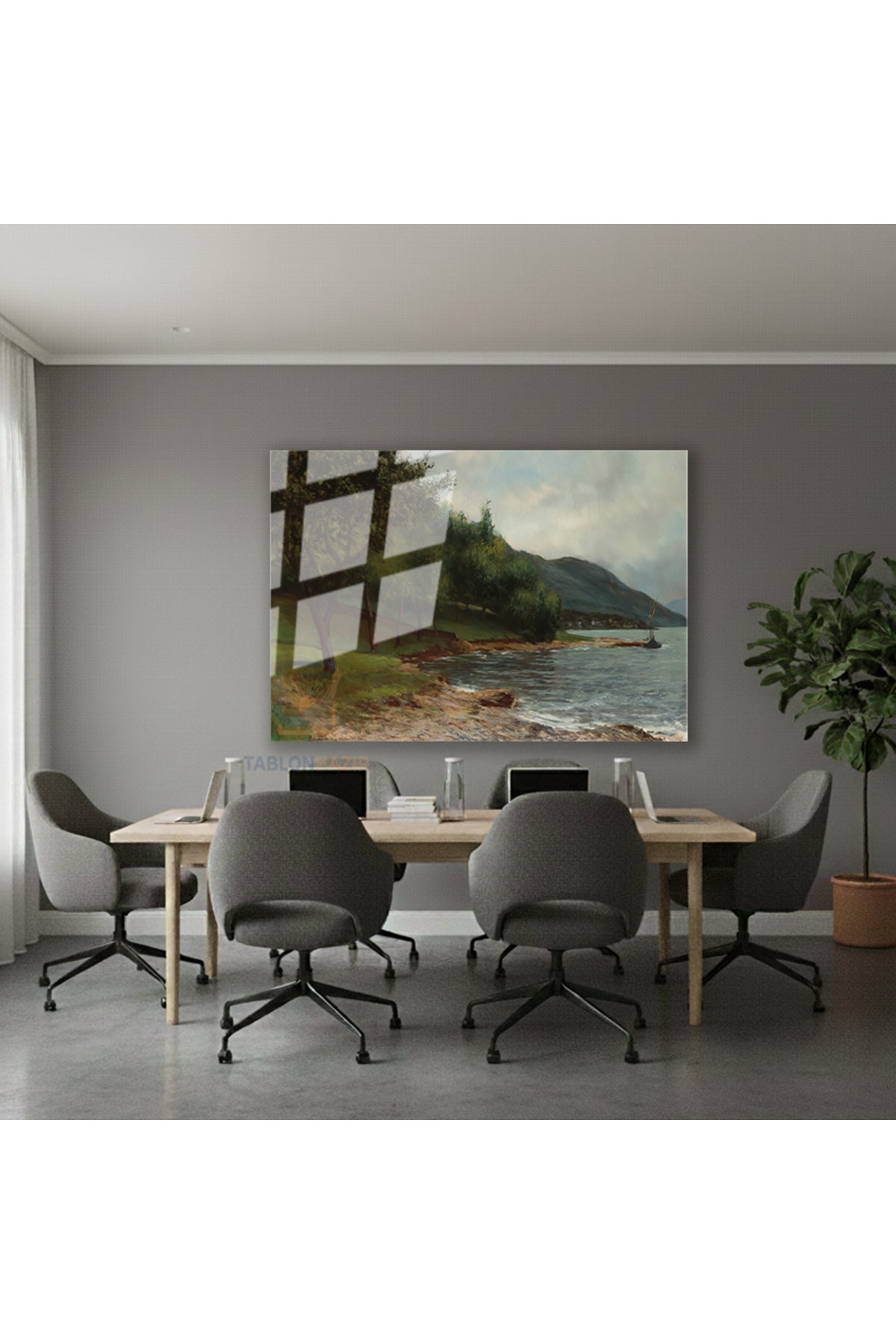 Yatay Cam Tablo Salon Duvar Tablosu Yatay Cam Dogamanzarasi7 Yeni Ev Hediyesi Ofis Tablosu