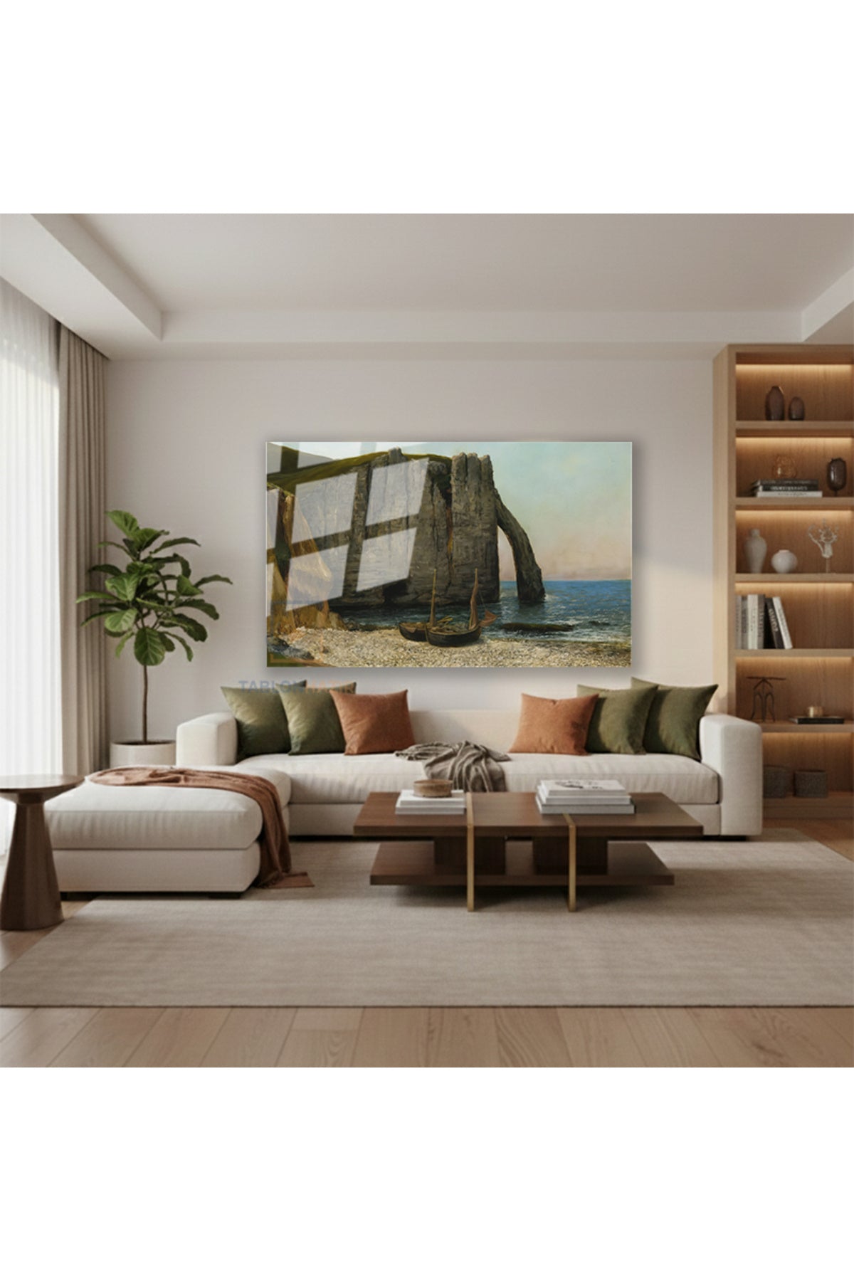 Yatay Cam Tablo Salon Duvar Tablosu Yatay Cam Dogamanzarasi12 Yeni Ev Hediyesi Ofis Tablosu