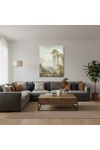 Dikey Kanvas Tablo Salon Duvar Tablosu Tarih Ve Gunumuz Yeni Ev Hediyesi Ofis Tablosu