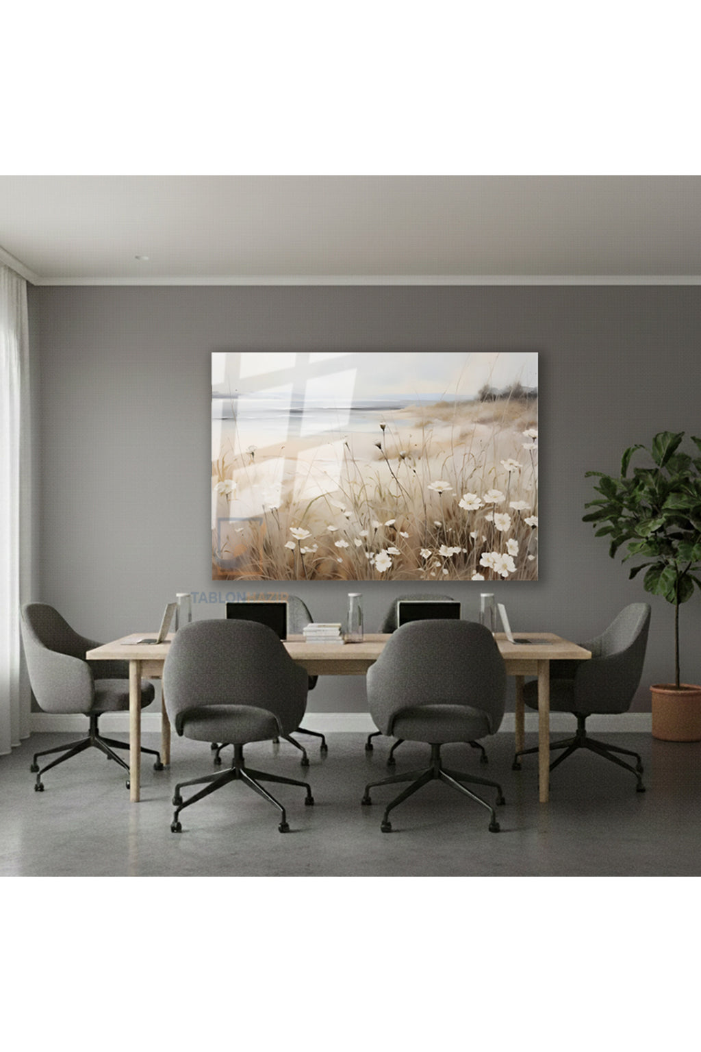 Yatay Cam Tablo Salon Duvar Tablosu Yatay Cam Vintagekirmanzarasi2 Yeni Ev Hediyesi Ofis Tablosu