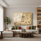 Çerçeveli Yatay Cam Tablo Salon Duvar Tablosu Yatay Cam Hogwards Map Yeni Ev Hediyesi Ofis Tablosu