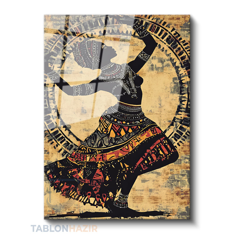 Dikey Cam Tablo Salon Duvar Tablosu Dikey Cam Afrikan Kadin Yeni Ev Hediyesi Ofis Tablosu