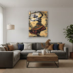 Dikey Cam Tablo Salon Duvar Tablosu Dikey Cam Afrikan Kadin Yeni Ev Hediyesi Ofis Tablosu