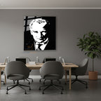 Dikey Cam Tablo Salon Duvar Tablosu Dikey Cam Cam Ata 003 Yeni Ev Hediyesi Ofis Tablosu