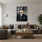 Dikey Cam Tablo Salon Duvar Tablosu Dikey Cam Cam Ata 009 Yeni Ev Hediyesi Ofis Tablosu