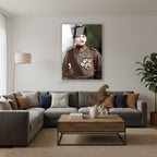 Dikey Cam Tablo Salon Duvar Tablosu Dikey Cam Cam Ata 015 Yeni Ev Hediyesi Ofis Tablosu