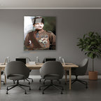 Dikey Cam Tablo Salon Duvar Tablosu Dikey Cam Cam Ata 015 Yeni Ev Hediyesi Ofis Tablosu