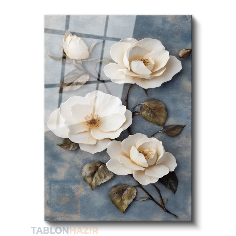 Dikey Cam Tablo Salon Duvar Tablosu Dikey Cam Guzel Cicekler Yeni Ev Hediyesi Ofis Tablosu