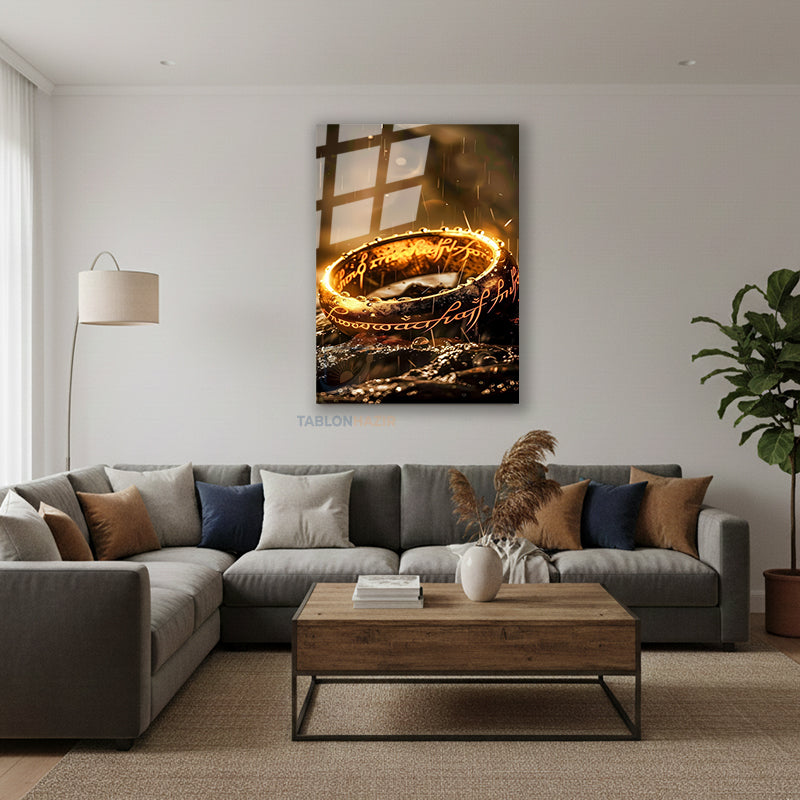 Dikey Cam Tablo Salon Duvar Tablosu Dikey Cam Hukum Yuzugu Yeni Ev Hediyesi Ofis Tablosu