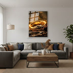 Dikey Cam Tablo Salon Duvar Tablosu Dikey Cam Hukum Yuzugu Yeni Ev Hediyesi Ofis Tablosu