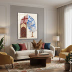 Dikey Cam Tablo Salon Duvar Tablosu Dikey Cam Islami Motifler Yeni Ev Hediyesi Ofis Tablosu